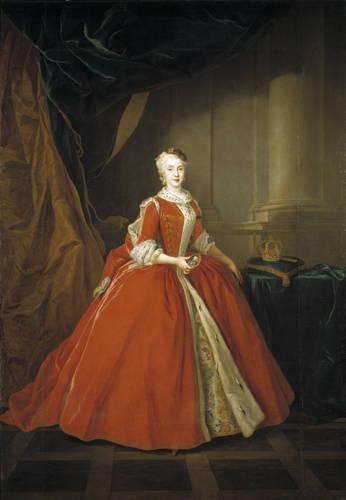 Louis de Silvestre Princesa Maria Amalia de Sajonia en traje polaco Germany oil painting art